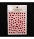 Sticker de corazon rojo borde blanco