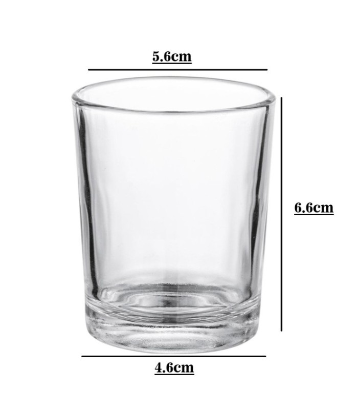 Frasco de vidrio cilindro 5.6x6.6cm 95ml