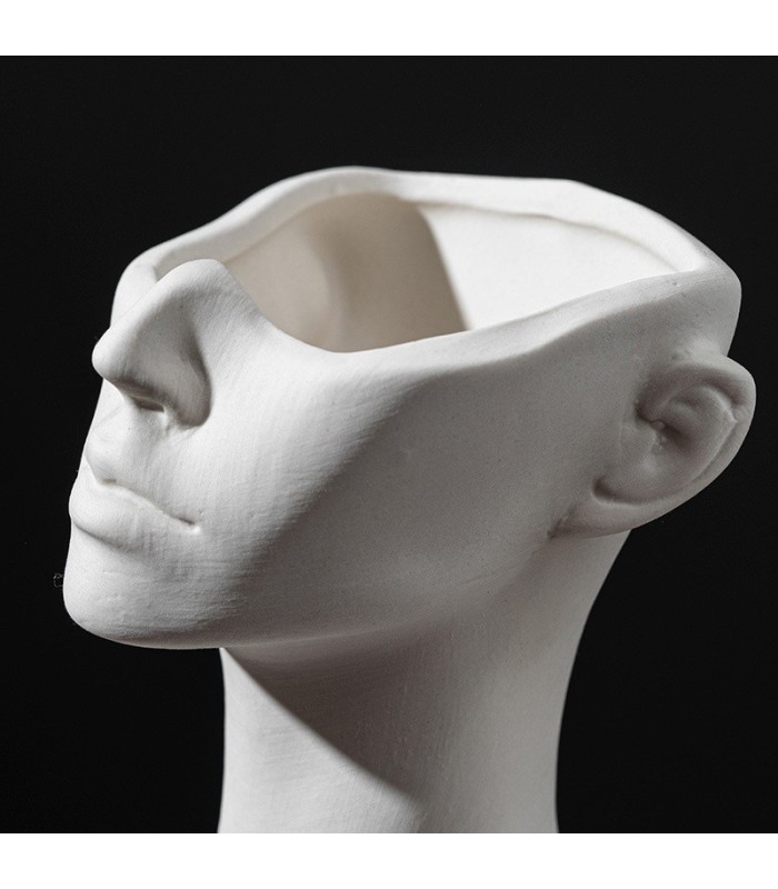 Molde de silicona maceta mujer medio cuerpo 17.5x1