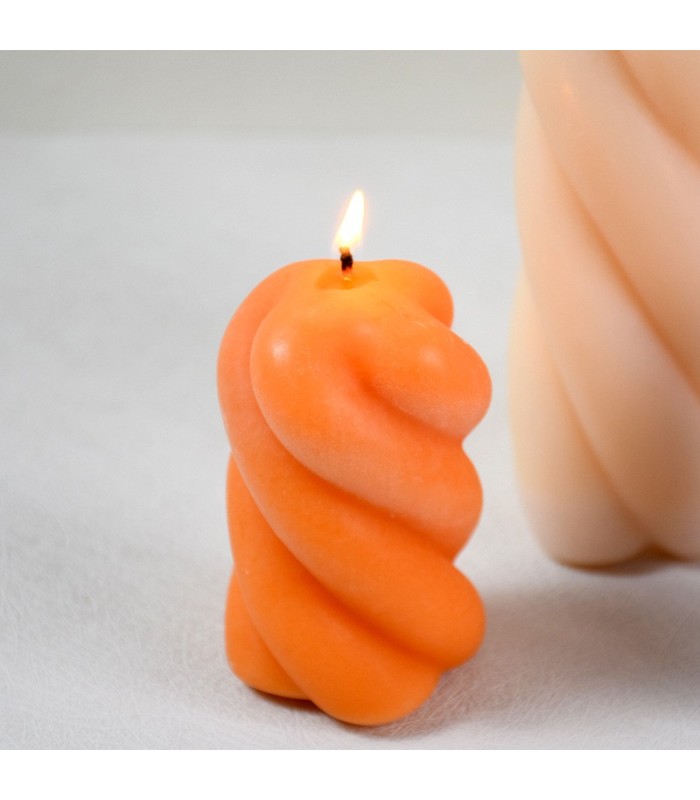 Molde de silicona cilíndrico espiral  9.3x6.5cm