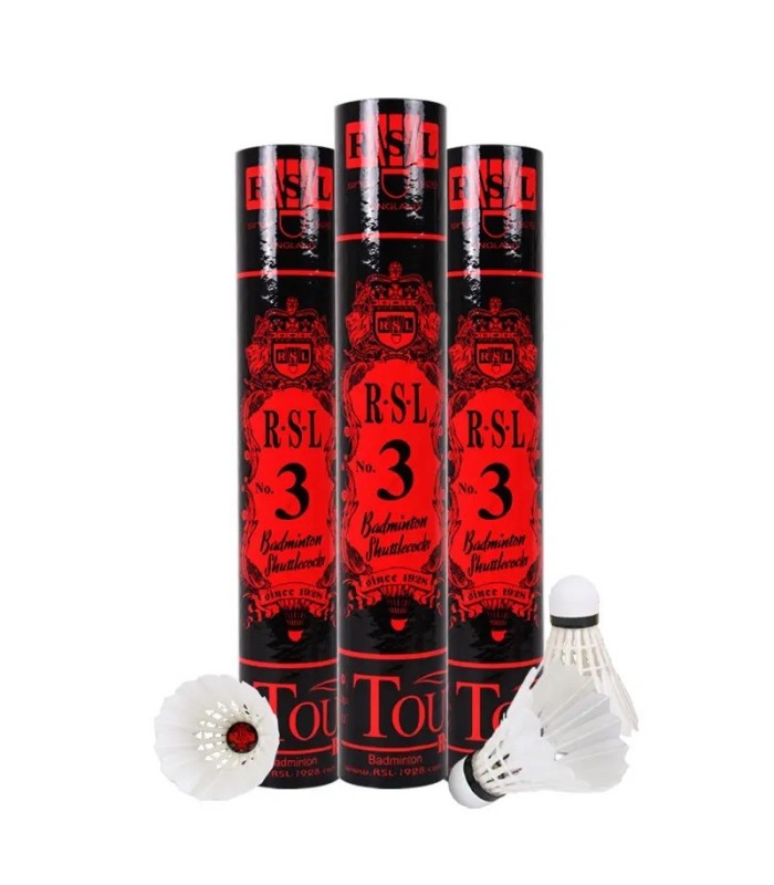 Volante de plumas Badminton RSL n°3 12 piezas