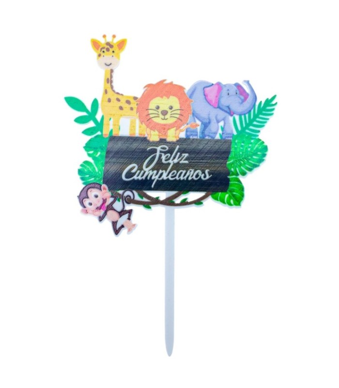 Topper para torta diseño de animales