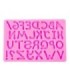 Molde de silicona letra graffti 137x94mm