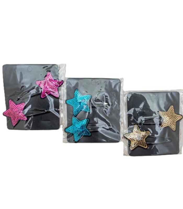 Hebilla tic tac floreado BB 2pcs