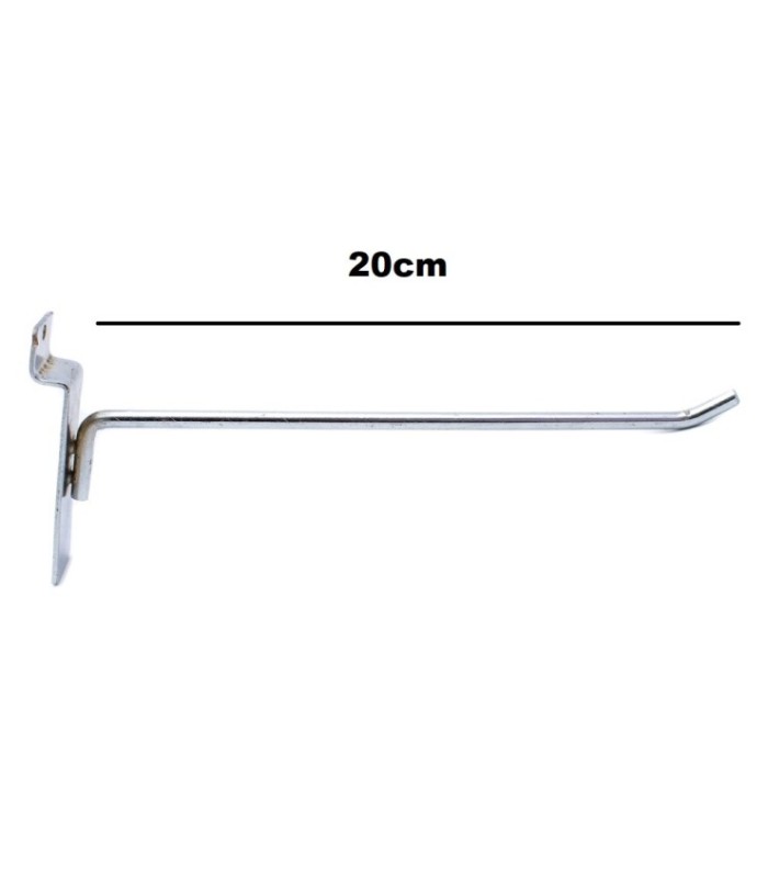 Gancho exhibidor recto 20cm
