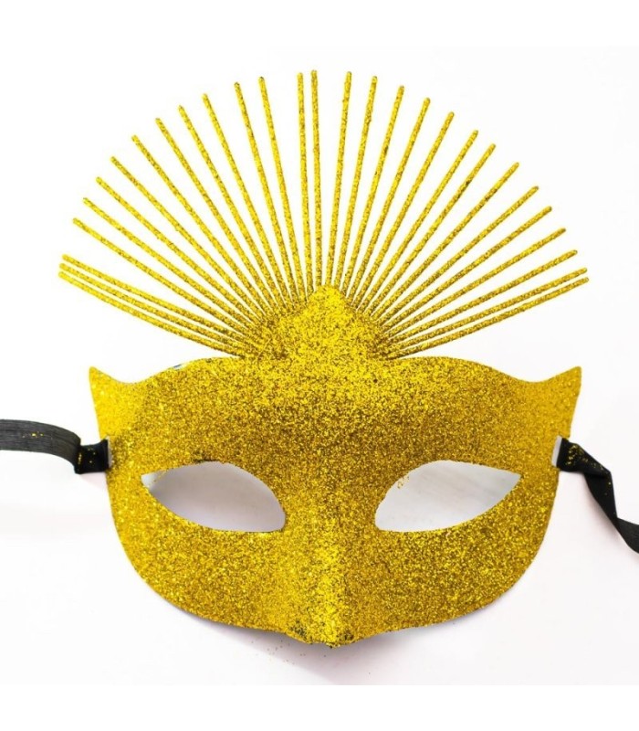Mascara de carnaval con brillo