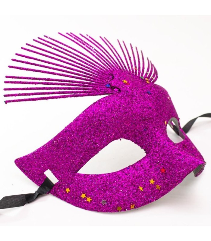 Mascara de carnaval con brillo