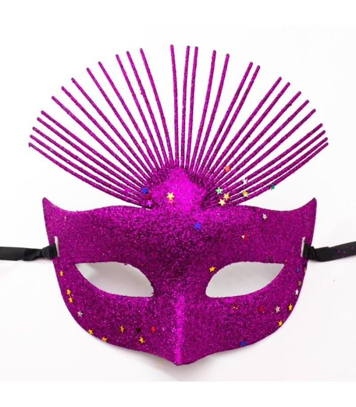 Mascara de carnaval con brillo