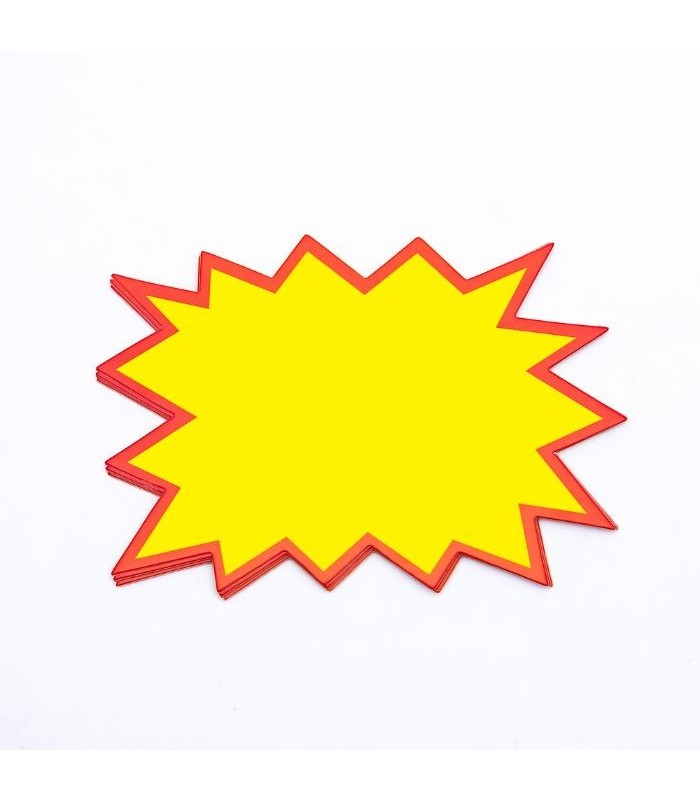 Cartel de oferta 10 piezas 16,5cm