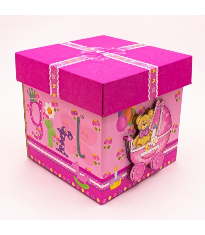 Caja para baby showers 21x21x21cm