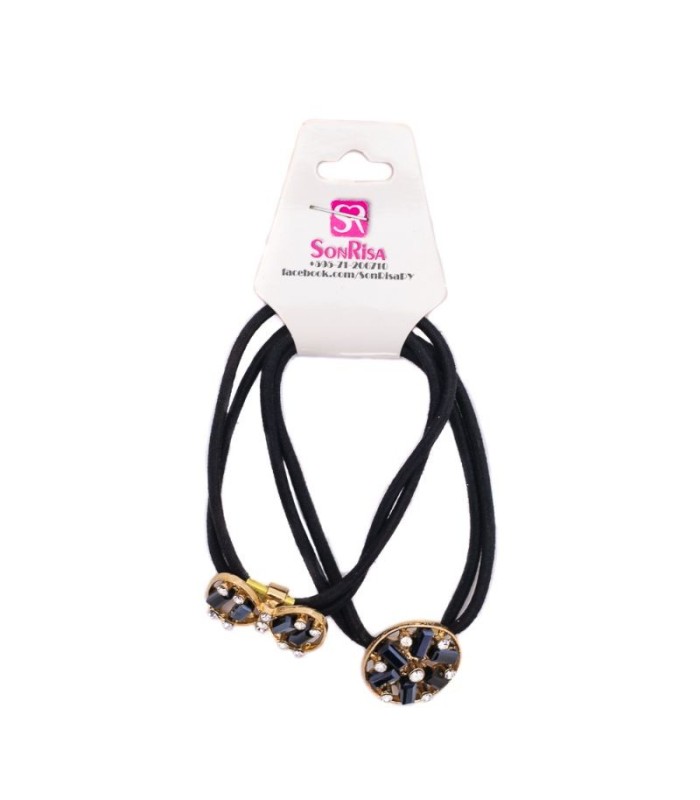 Agogo con piedras y strass 2 piezas