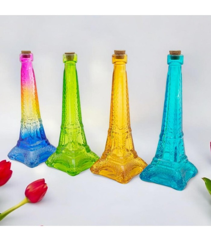 Botella de vidrio EIFFEL color para souvenirs