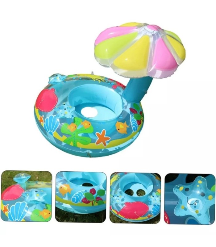 SALVAVIDA CON SOMBRILLA 72417