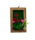 Cuadro de madera con flor