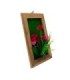 Cuadro de madera con flor