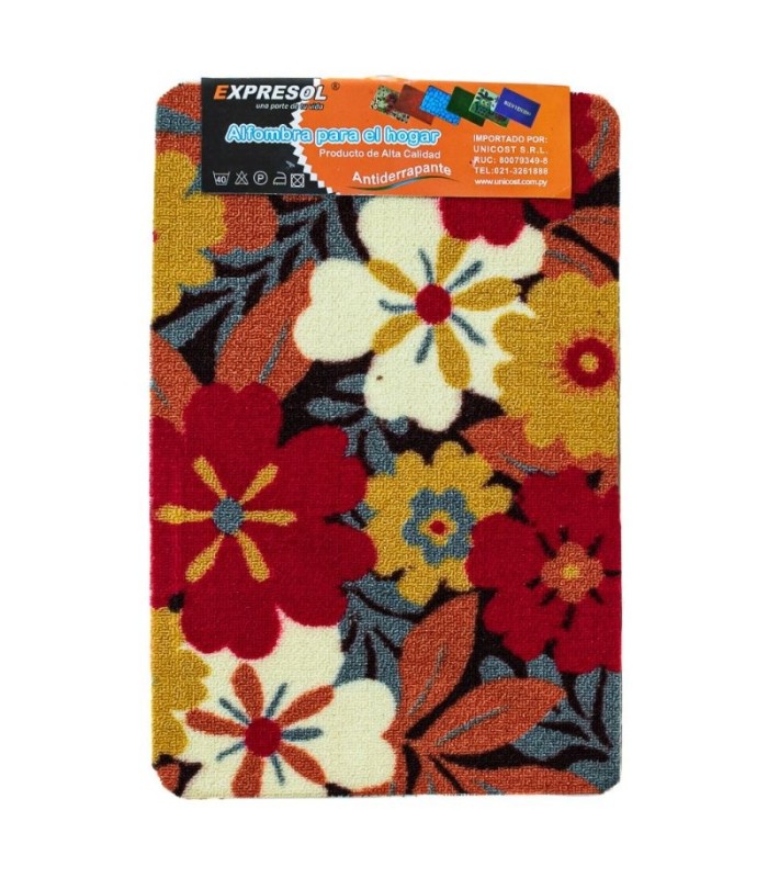 Alfombra con diseños de flor EXPRESOL 38x58Cm