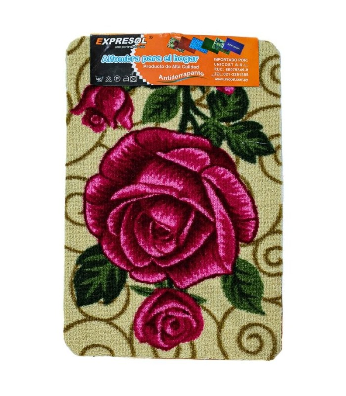 Alfombra con diseños de flor EXPRESOL 38x58Cm