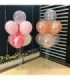 Globos con base mas soporte 7 piezas