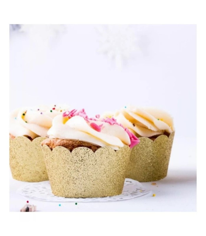 Molde para torta con brillo 12 piezas