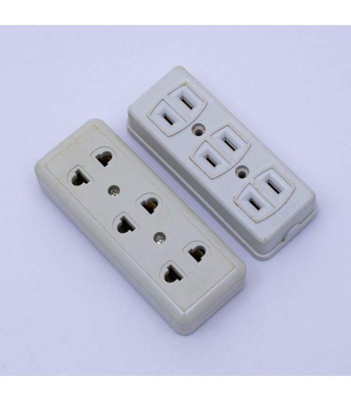 Adaptador zapatilla para alargue 1pc