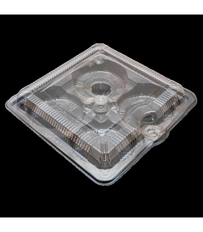 Caja de plástico 4 compartimiento 180mmx175mmx50mm