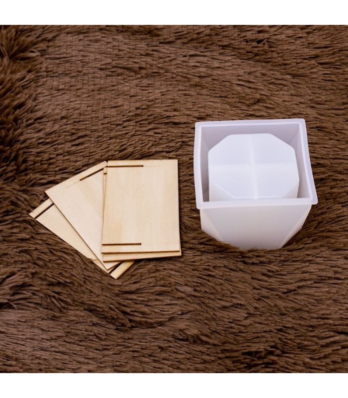 Molde de silicona  maceta 90x90x65mm