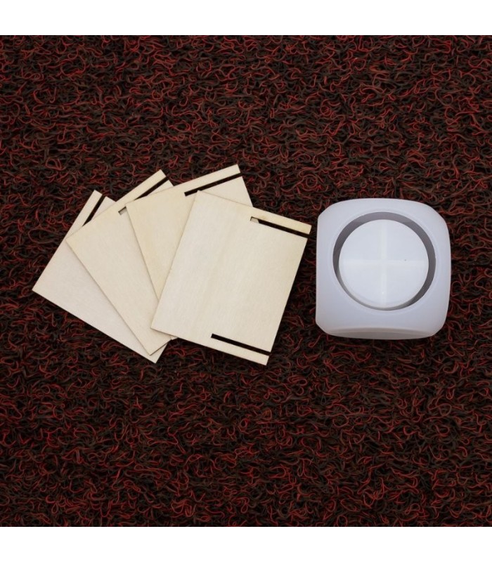 Molde de silicona maceta con soporte 90x90x65mm