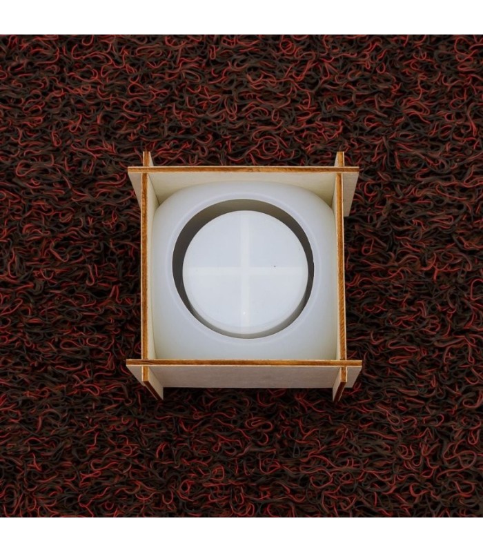 Molde de silicona maceta con soporte 90x90x65mm