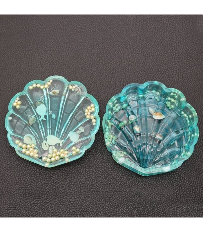 Molde de silicona con tapa forma de caracola 13x13