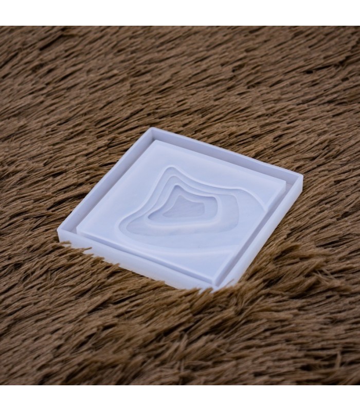 Molde de silicona posavaso diseño centro 95mm