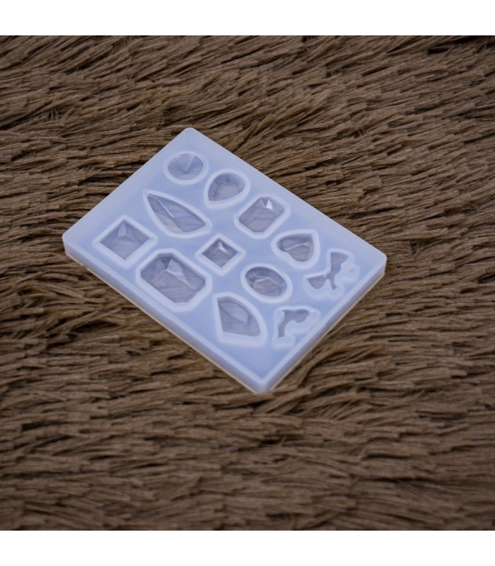 Molde de silicona diseño gema pequeña 0.8cm