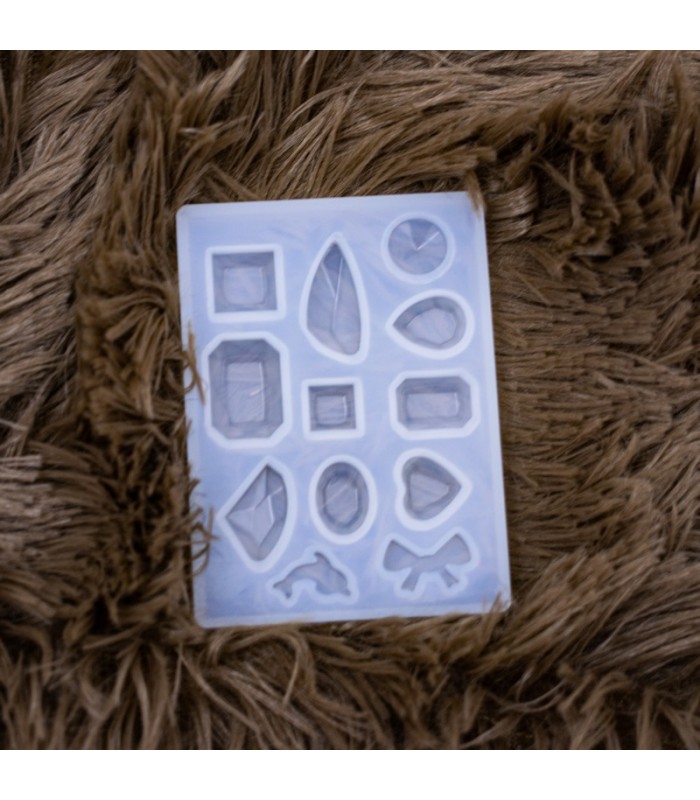 Molde de silicona diseño gema pequeña 0.8cm