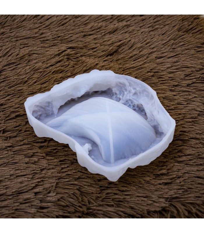 Molde de silicona cenicero de roca 15x14.5cm