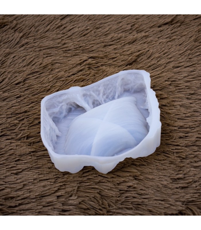 Molde de silicona cenicero de roca 15x14.5cm