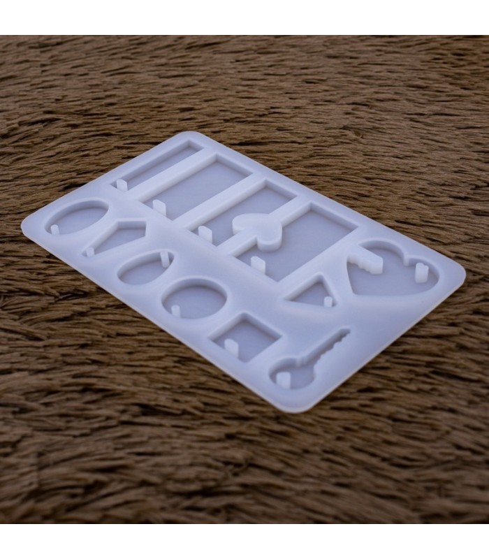 Molde de silicona 12 diseño de dije 14x8.8cm