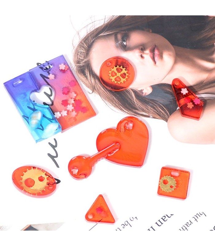 Molde de silicona 12 diseño de dije 14x8.8cm