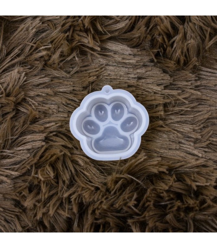 Molde de silicona forma huella de gato 5x5cm