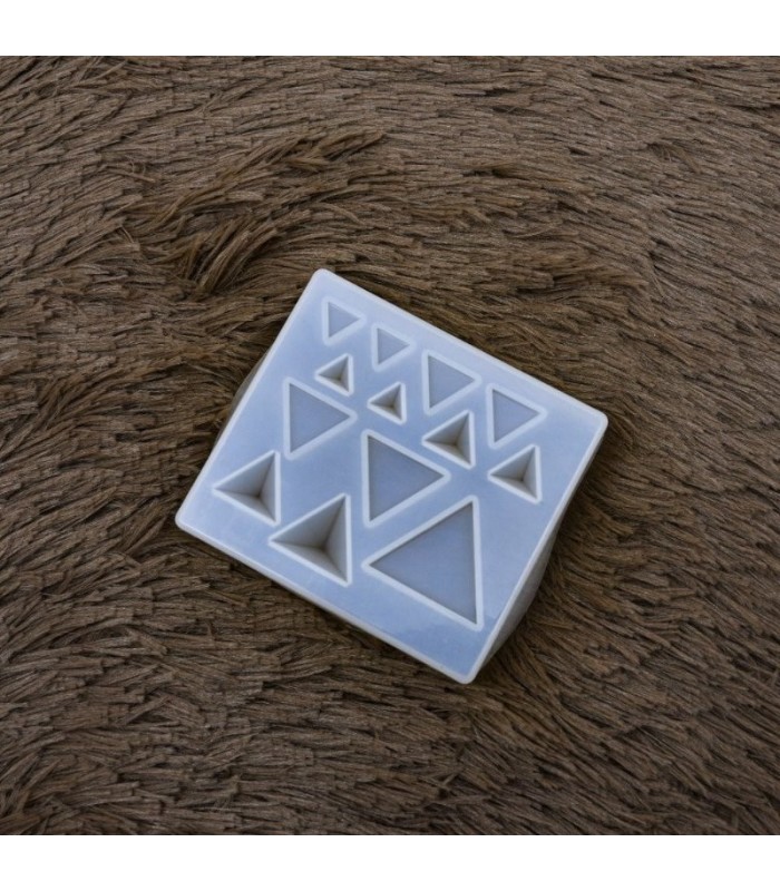 Molde de silicona con diseños triangulo 10.5x8.7cm