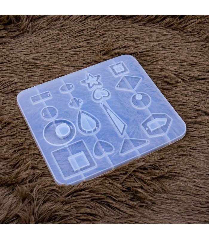 Molde de silicona 16 diseños de dije 177x160mm