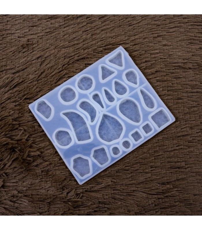 Molde de silicona 22 diseños de gema 14.2x11.8cm