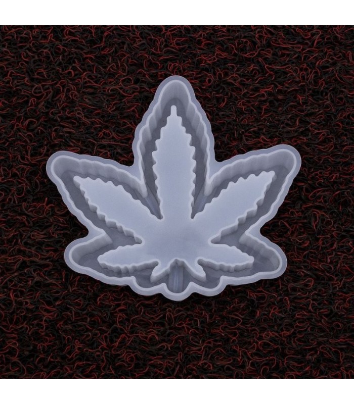 Molde de silicona diseño hoja cenicero