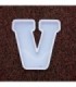 Molde de silicona letra V 180x175mm