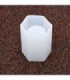 Molde de silicona pote hexagonal 8.4x9.6x8.4cm