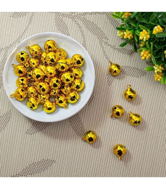 Campana de cobre dorado 18mm 30 piezas