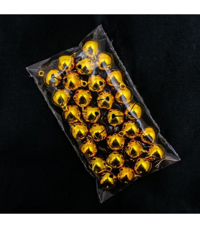 Campana de cobre dorado 18mm 30 piezas
