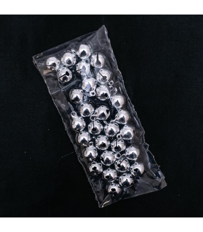 Campana de cobre plata 14mm 30 piezas