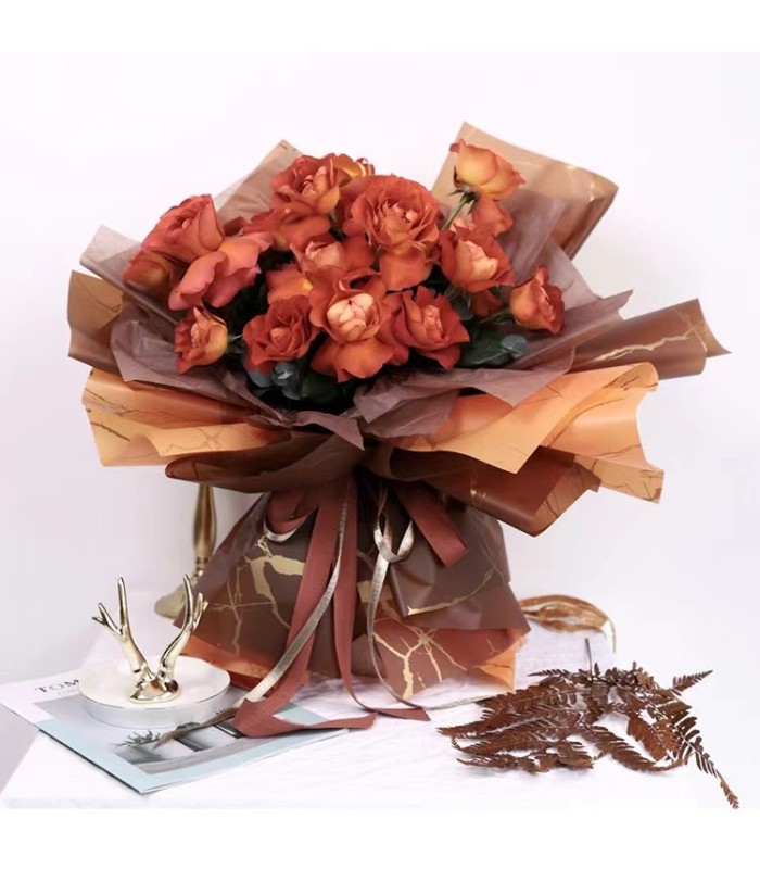 Papel coreano efecto mármol 58x58cm 20 hojas