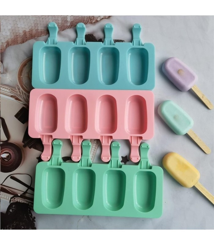 Molde para helado 4 cavidades