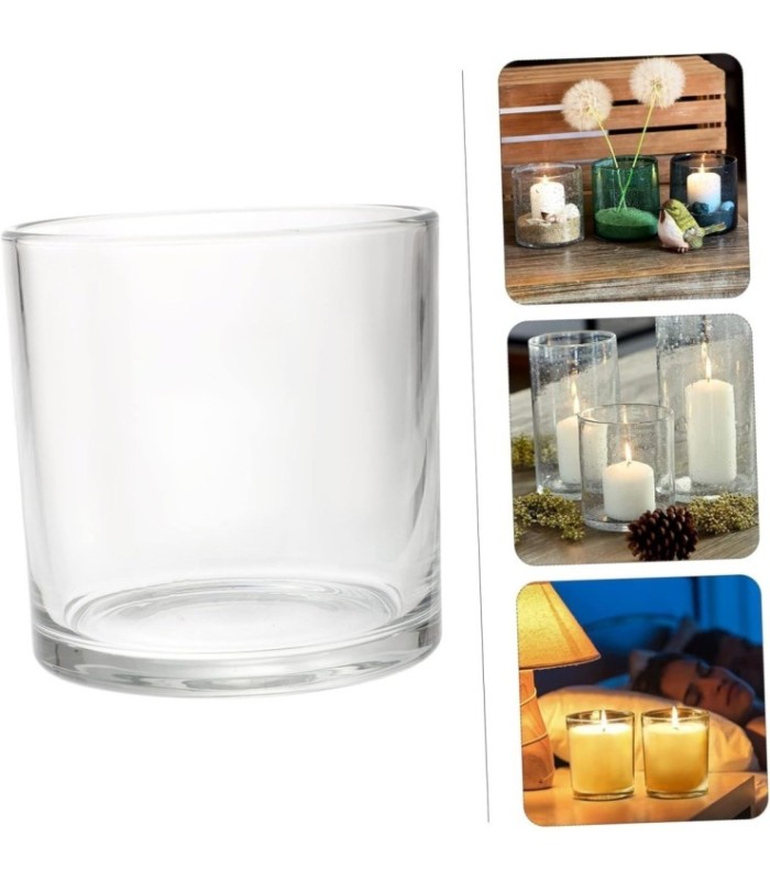 Frasco de vidrio cilindro 9x10.2cm 430ml