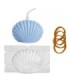 Molde acrílico concha de mar 14.2x8.4cm